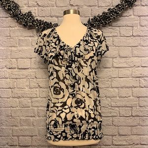 ❗️3/$20❗️I.N.C. Sheer Floral Print Blouse